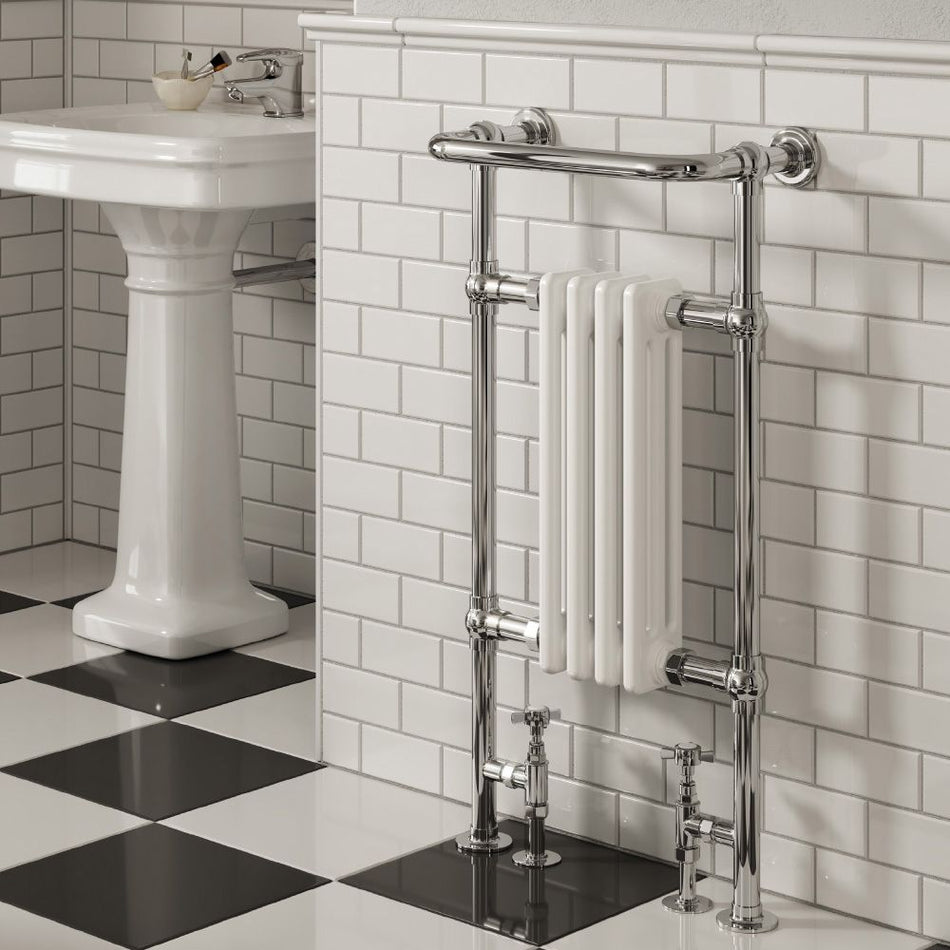 Reina Alicia RND-ALC01 Traditional Radiator with Towel Rail 479mm x 952mm