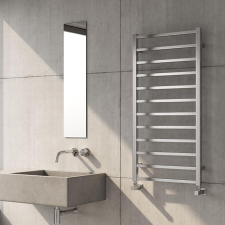 Reina Arden RNS-ARD5050P Polished Stainless Steel Towel Rail 500mm x 500mm