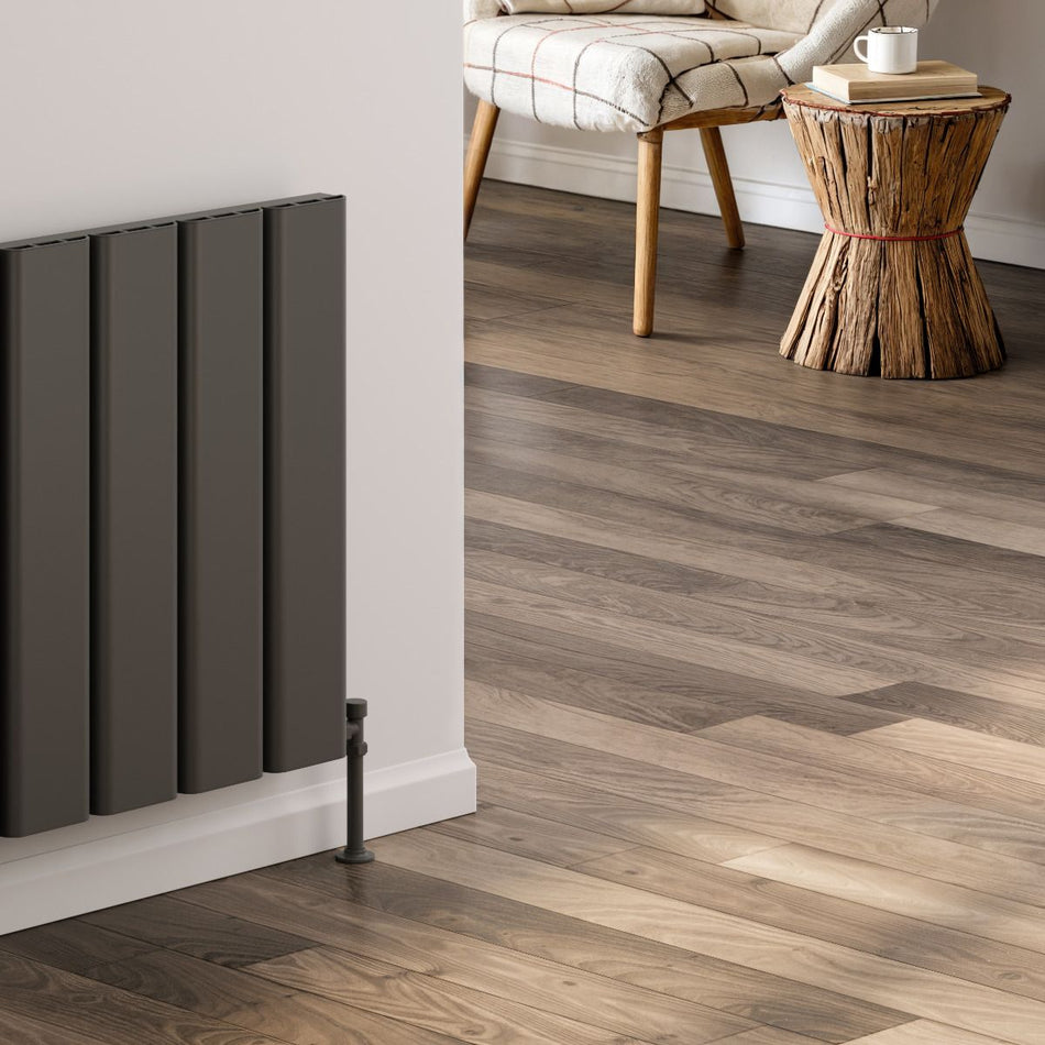 Reina Caldaro A-CDR060087A Anthracite Horizontal Radiator 870mm x 600mm