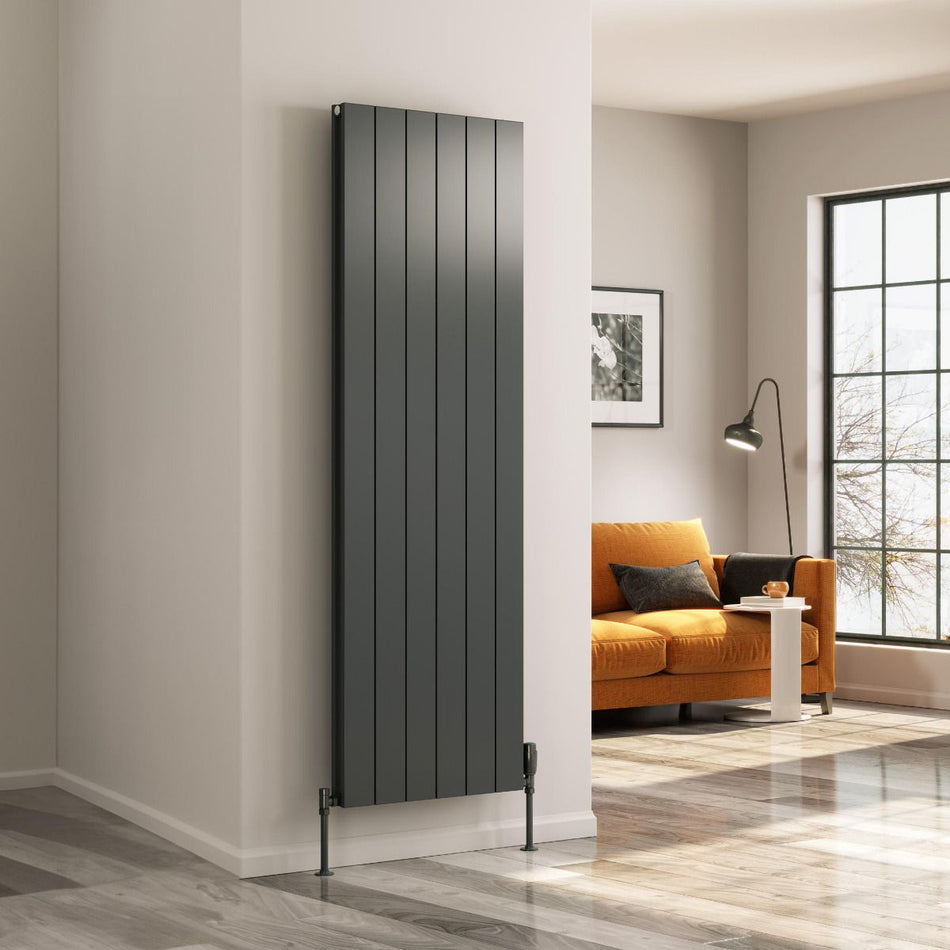 Reina Casina A-CSN180056AS Single Anthracite Textured Vertical Radiator 565mm x 1800mm