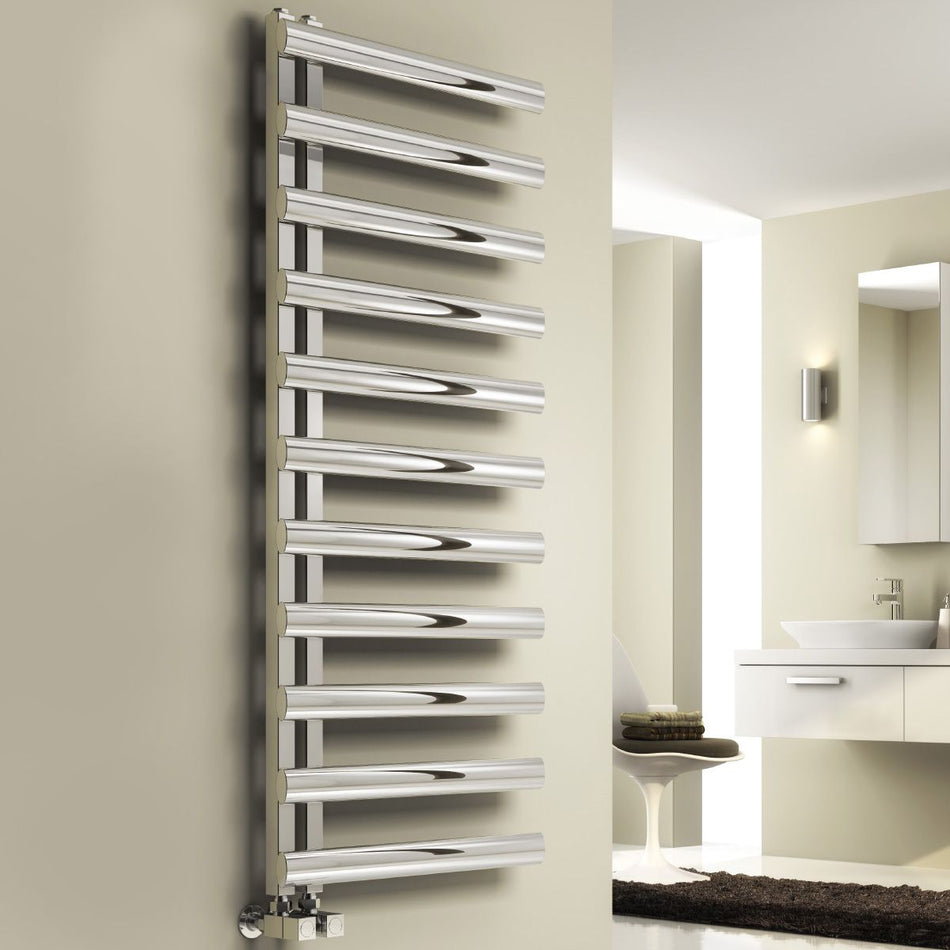 Reina Cavo RNS-CV505B Brushed Stainless Steel Towel Rail 500mm x 530mm
