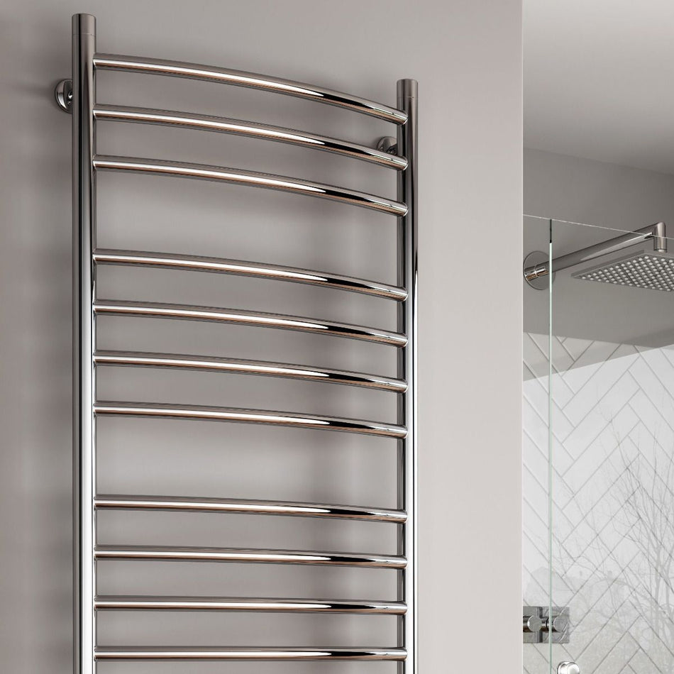 Reina Eos RNS-ES6120 Curved Stainless Steel Towel Rail 600mm x 1200mm