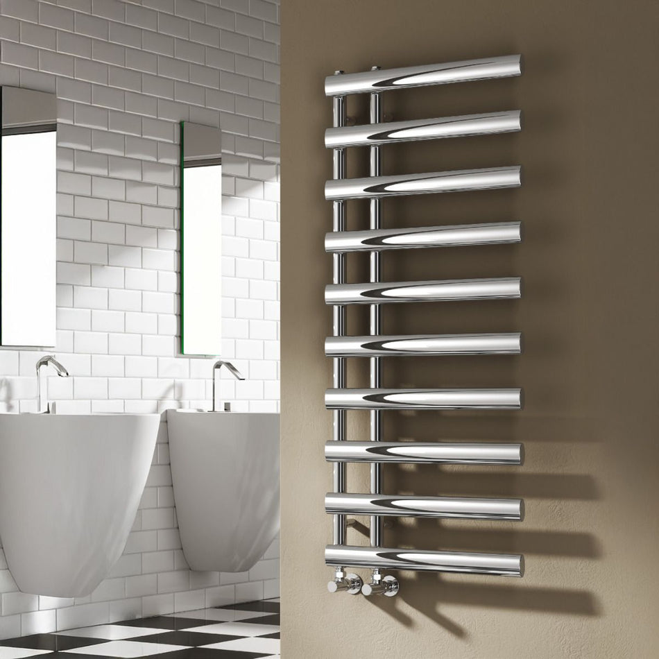 Reina Grace RND-GRC114C Chrome Towel Rail 500mm x 1140mm