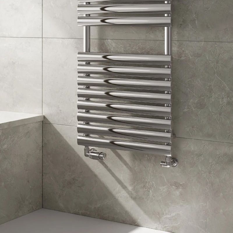 Reina Helin Polished Stainless Steel Designer Towel Radiator – 500mm x 1535mm