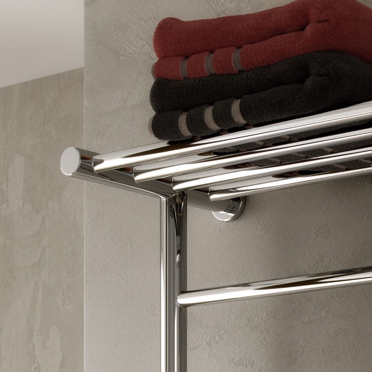 Reina Maira DE-MAR0355C Dry Electric Chrome Towel Rail 350mm x 500mm