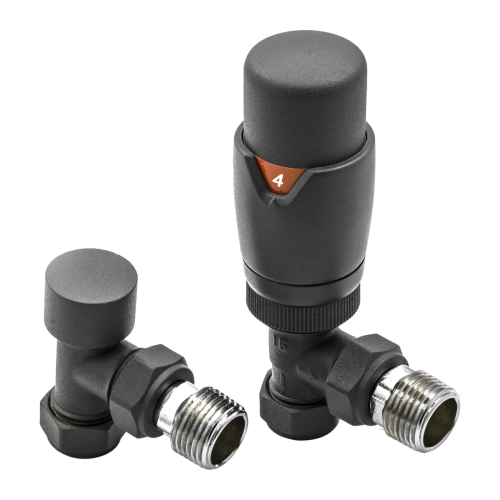 Reina Modal TRV Angled Anthracite with Lockshield