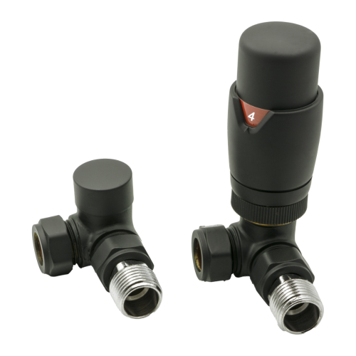 Reina Modal TRV Corner Black with Lockshield