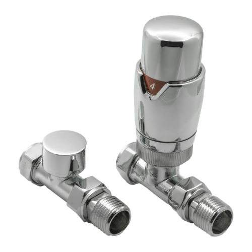 Reina Modal TRV Straight Chrome with Lockshield