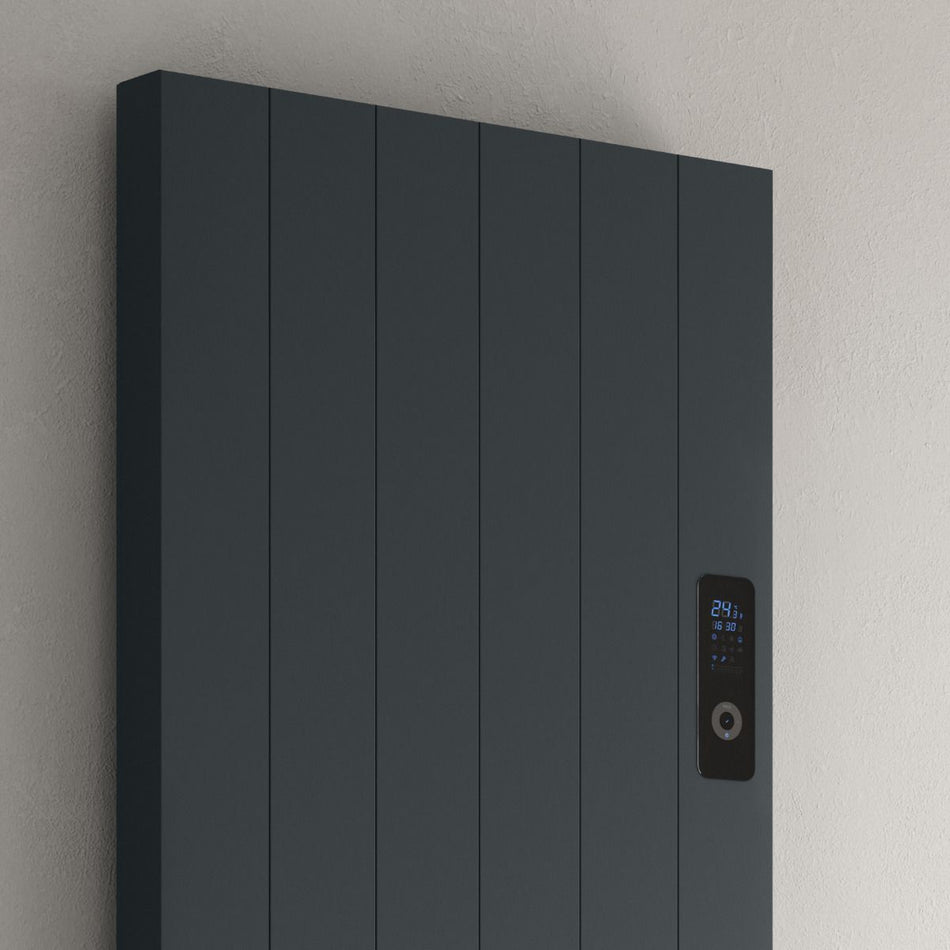 Reina Nika DE-NIK200VA Anthracite Vertical Electric Wi-Fi Radiator, 544mm x 1600mm