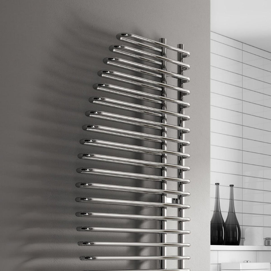 Reina Nola RND-NL6140 Chrome Towel Rail 600mm x 1400mm
