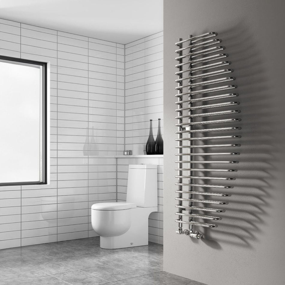 Reina Nola RND-NL6140 Chrome Towel Rail 600mm x 1400mm