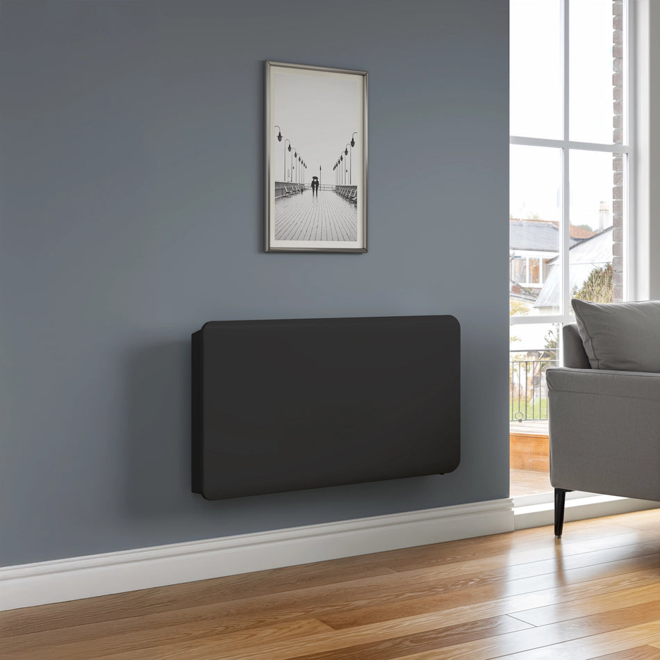 Reina Odet Horizontal Anthracite Electric Ceramic WiFi Radiator, 2000W, Anthracite