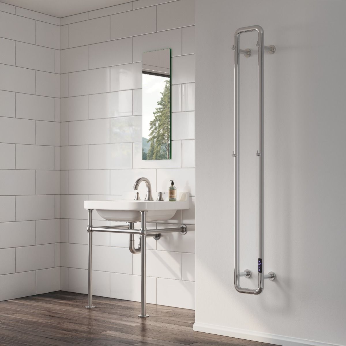 Reina Pelmo EPLOC Polished Electric Towel Rail 200mm x 1500mm