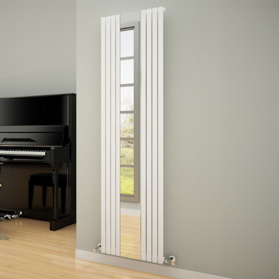Reina Reflect White RND-RC8W Mirrored Heater 445mm x 1800mm