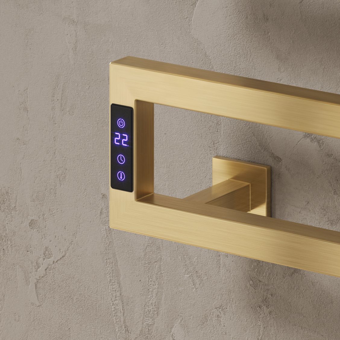 Reina Vispa EVSPB Brushed Brass Electric Towel Rail
