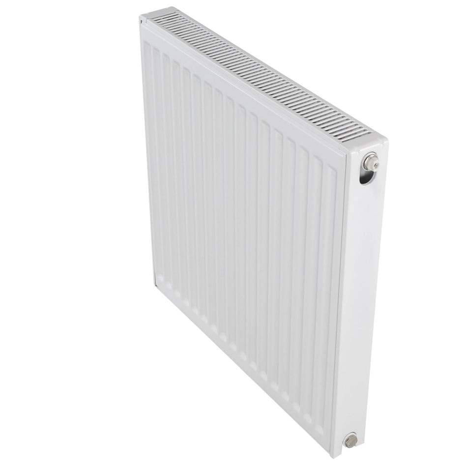600x500mm P+ Compact Radiator | Double Panel | White