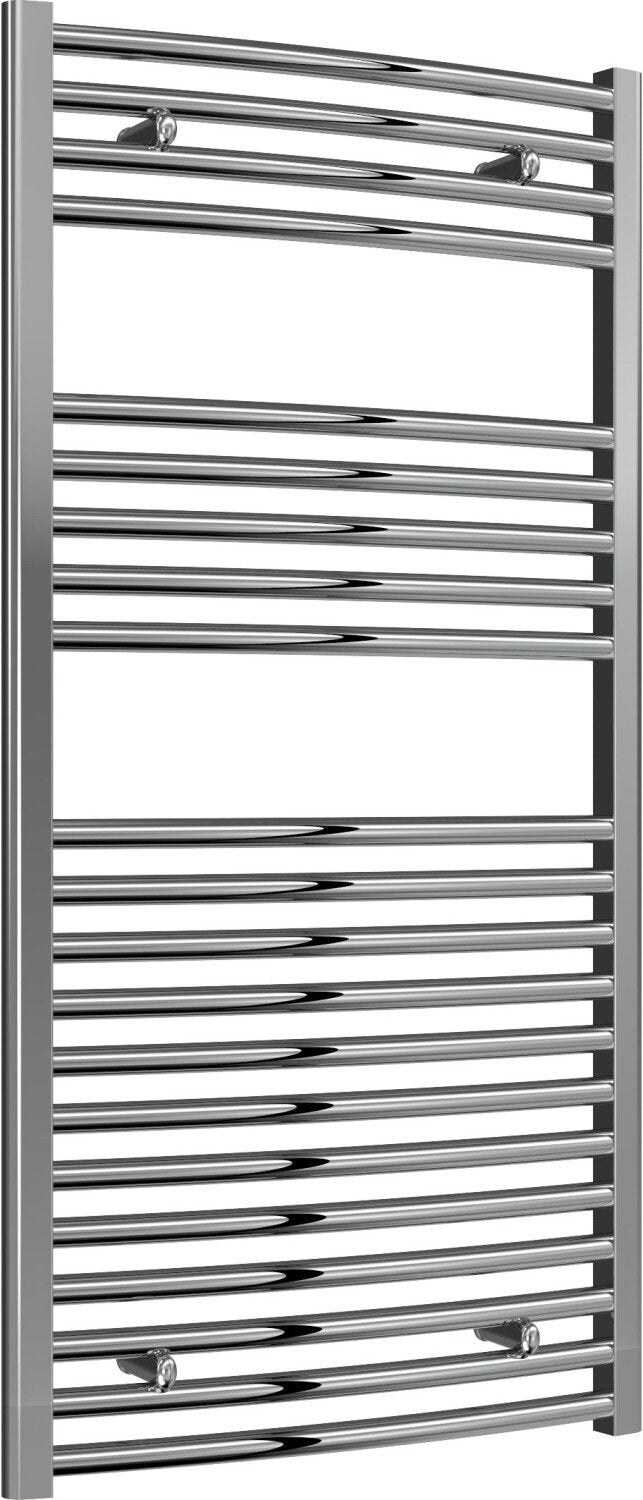 Reina Diva AG60120CC Chrome Curved Towel Rail 600mm x 1200mm