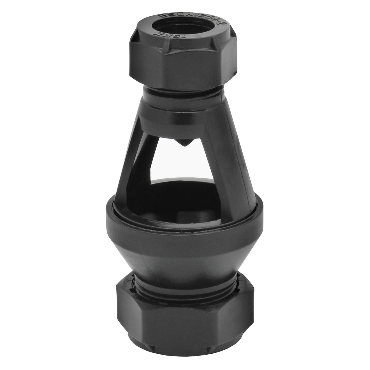 Plastic Tundish Open - 15mm x 22mm Compression