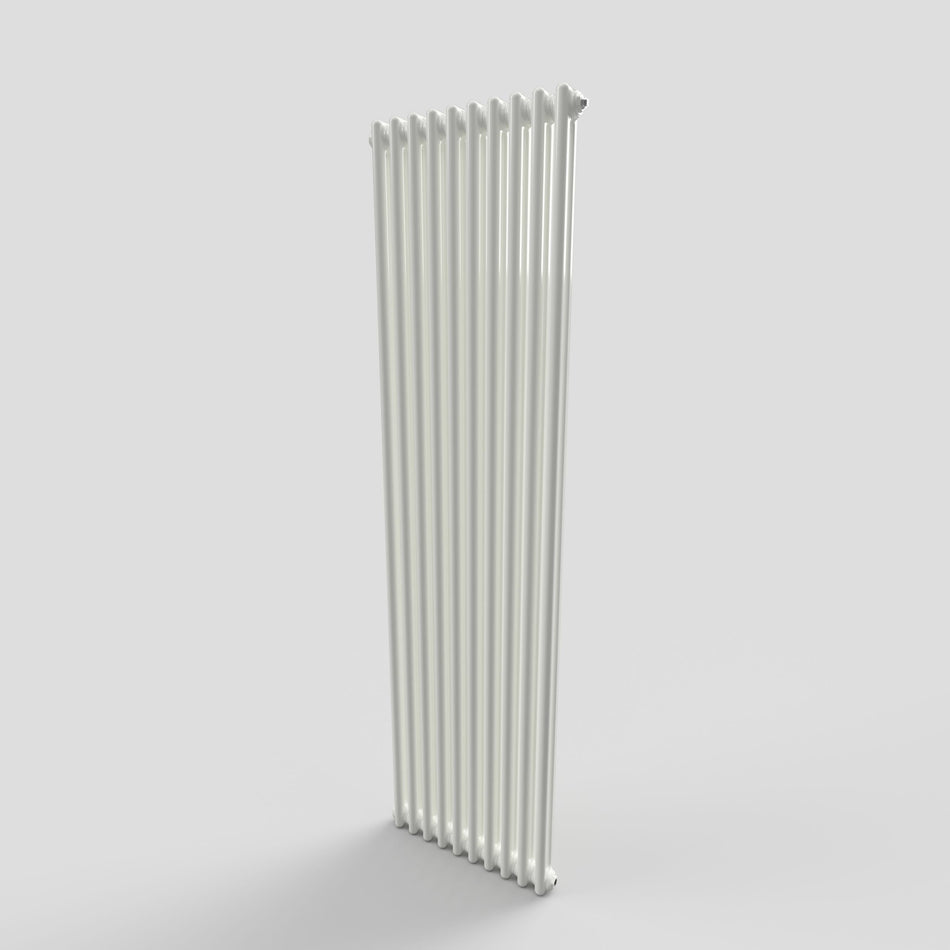 1800x490mm 2 Column Vertical Radiator | White