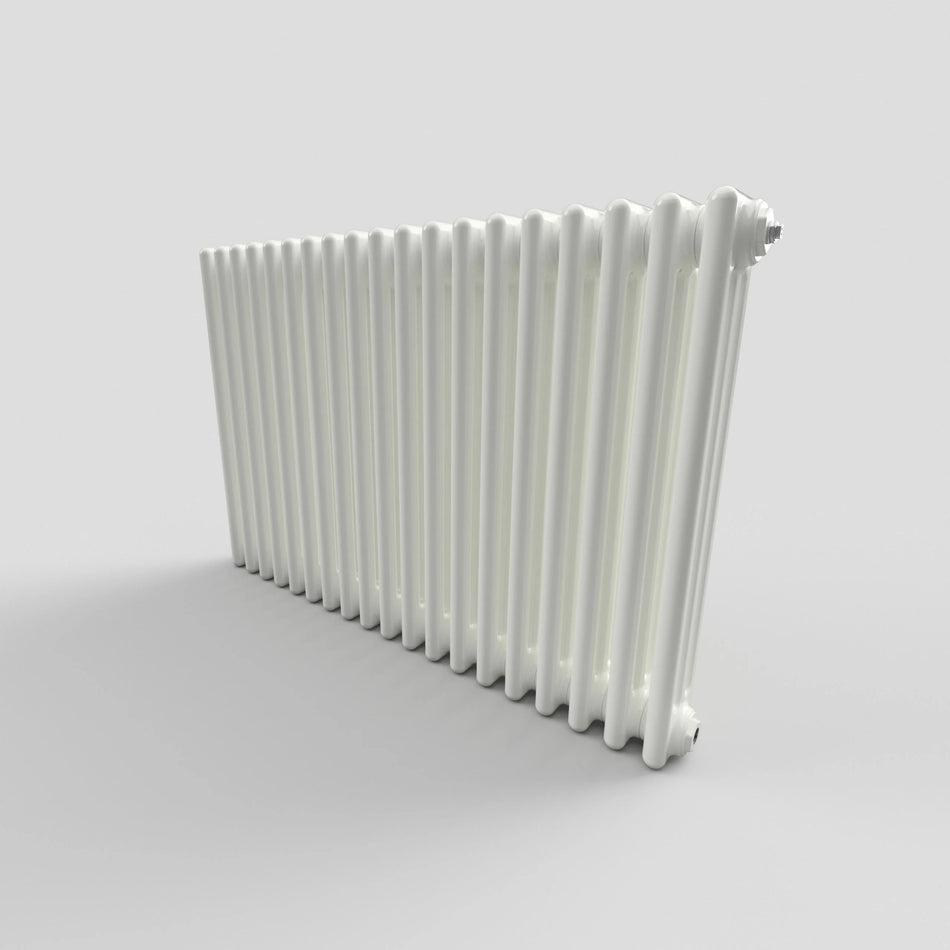 600 H X 904 W 3 Column Horizontal White Radiator