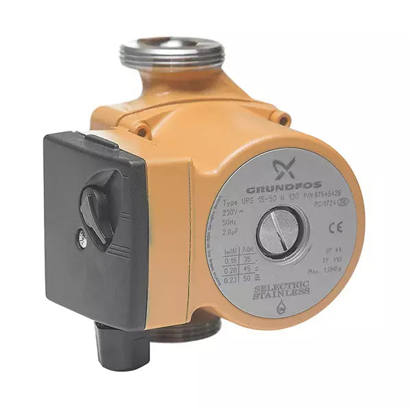 Grundfos UPS-1550N Domestic Hot Water Pump 1 ½" Connection 5m Head - 130mm Port to Port