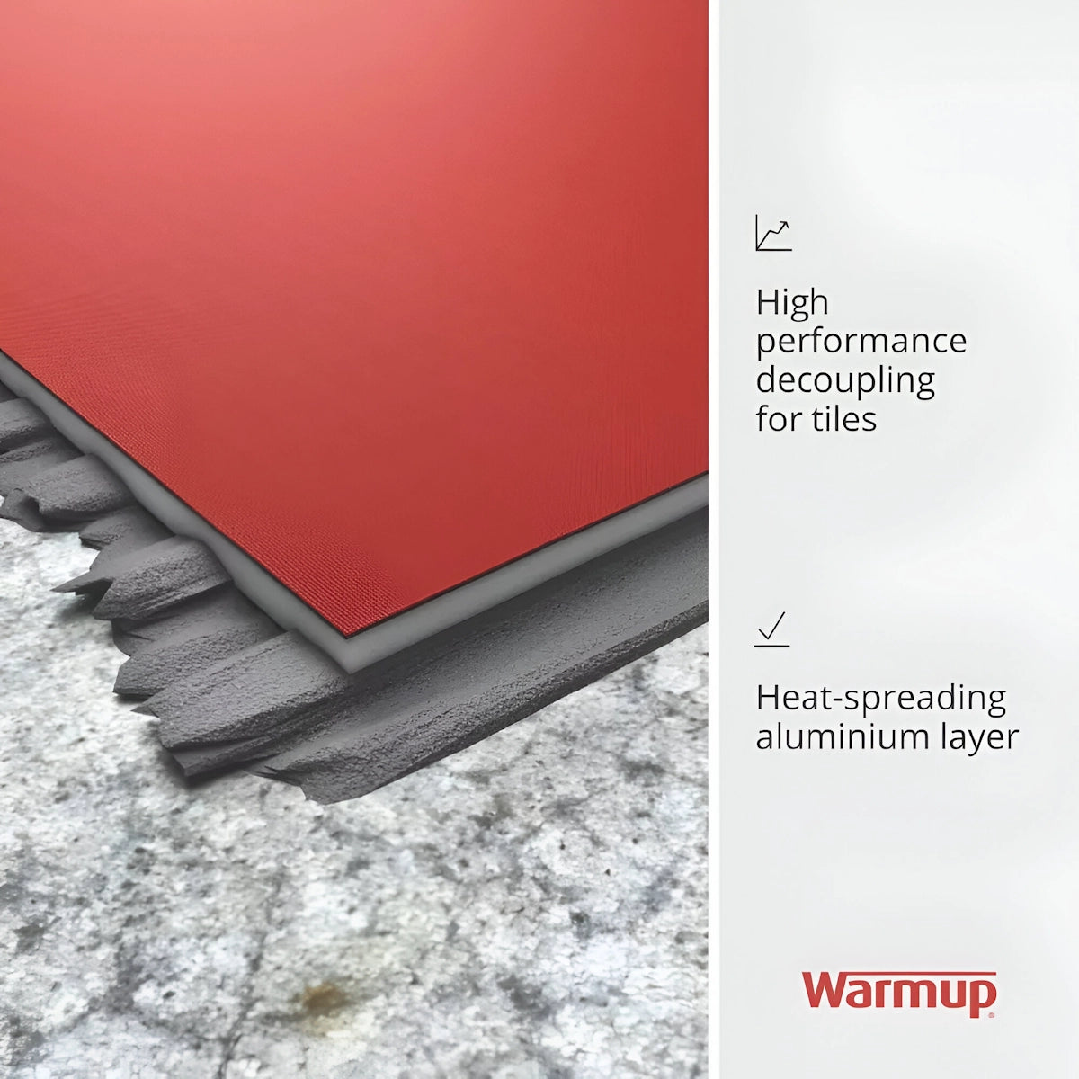 Warmup Ultralight Electric UFH Insulation Boards - Heat Spreading Decoupling Acoustic