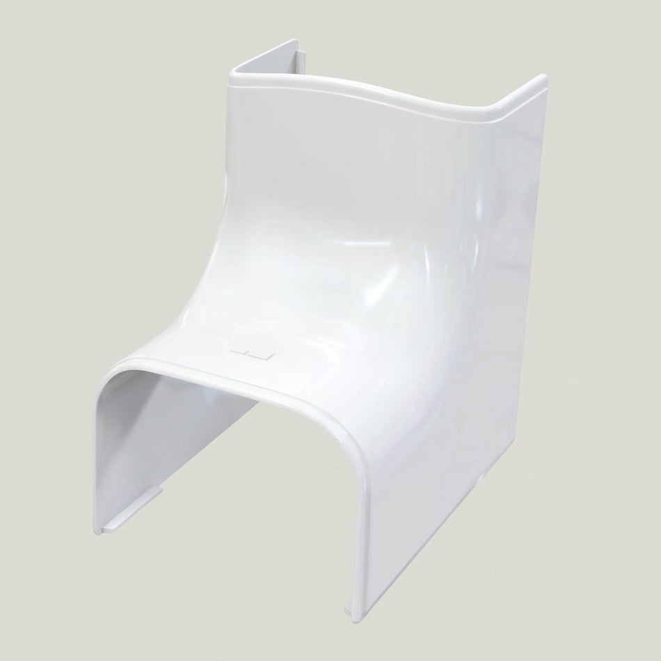 HVAC White Line Set Trunking 140mm | 2m, Bends & Wall Cover | Anti-UV