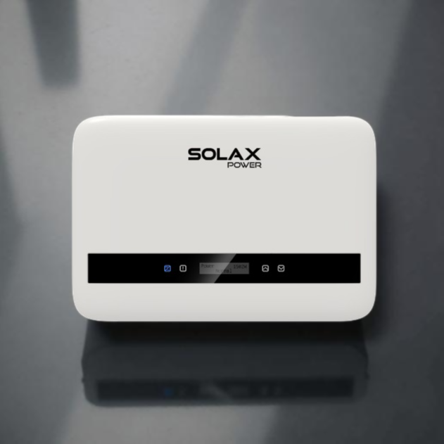 SolaX X1 Boost G4 string inverters front view, featuring a sleek design and power output indicators.