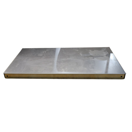 Metallic rectangular object on a white background